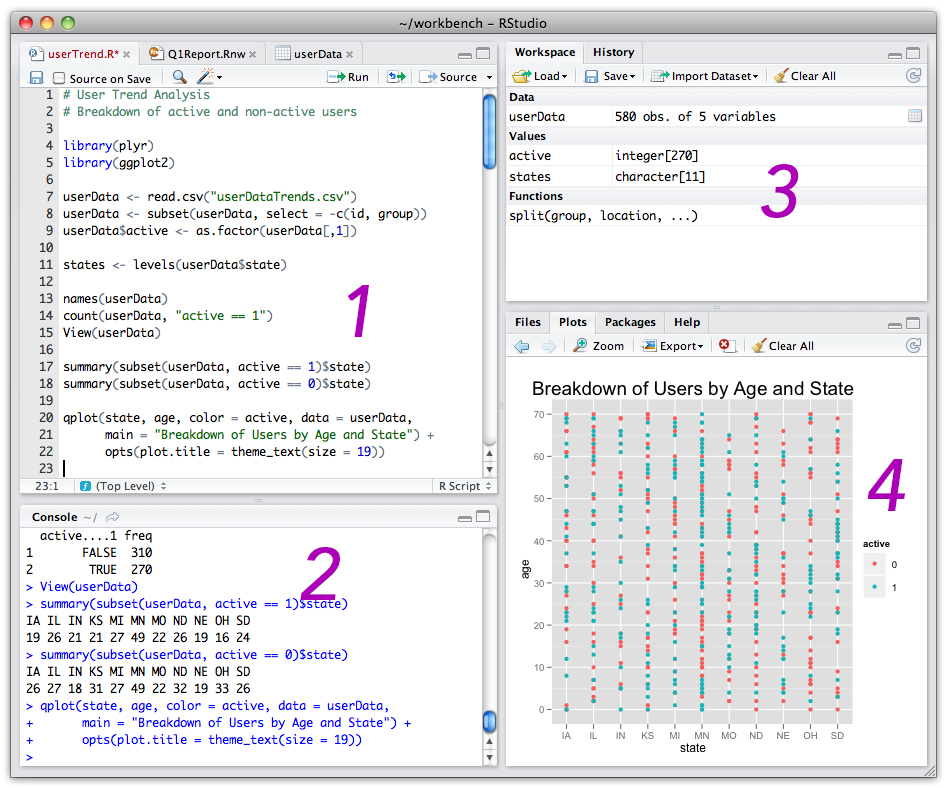 RStudio Default Environment