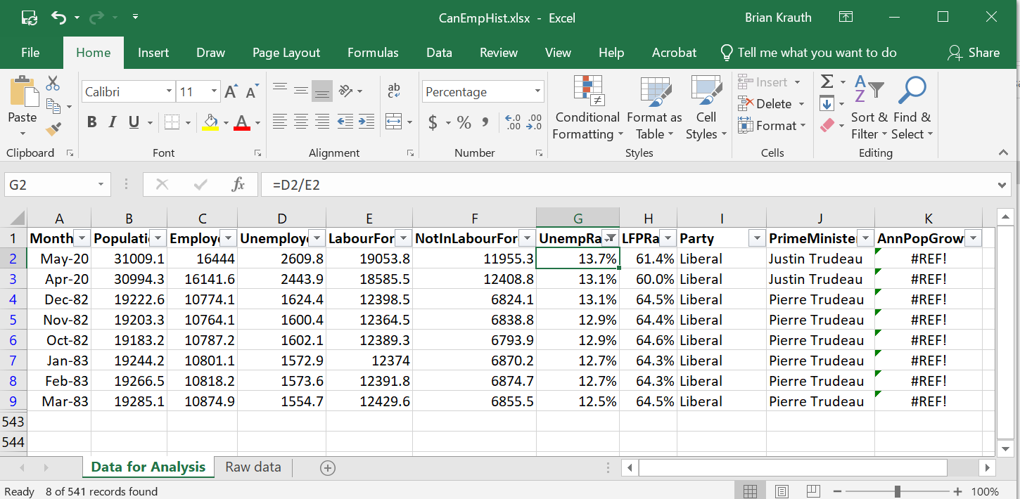 Sort and filter example