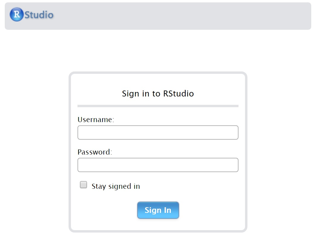 “Login RStudio”