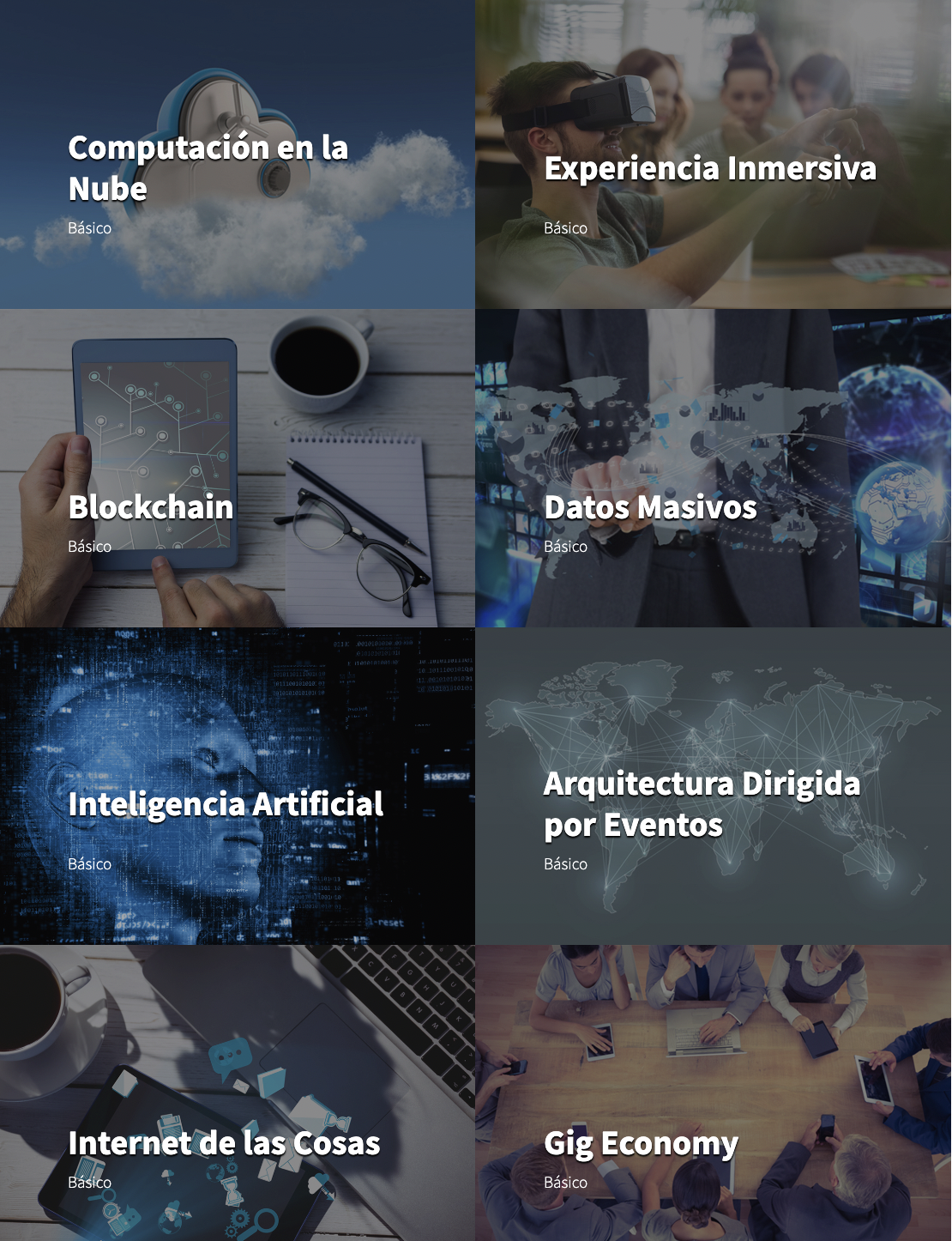 Contenidos virtuales ofrecidos por el laboratorio de apropiación digital Bogota Aprende TIC <br> Fuente: Foto tomada el 21 de noviembre de 2022 de la página web: http://www.bogotaaprendetic.gov.co