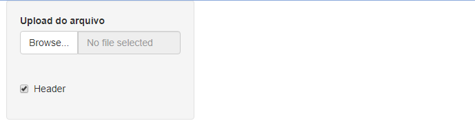 Exemplo utilizando a função ***fileInput()***.