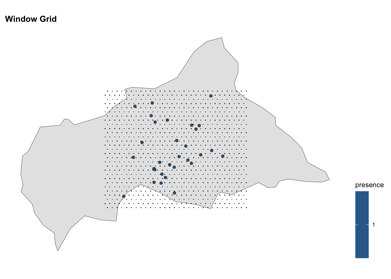 Grid-Map of Central African Rep.
