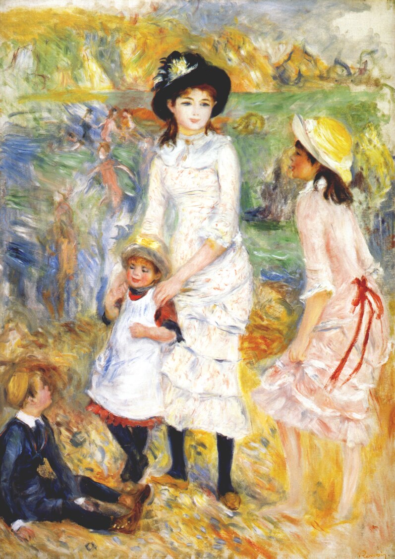 Children Children on the seashore (1883) Pierre-Auguste Renoir