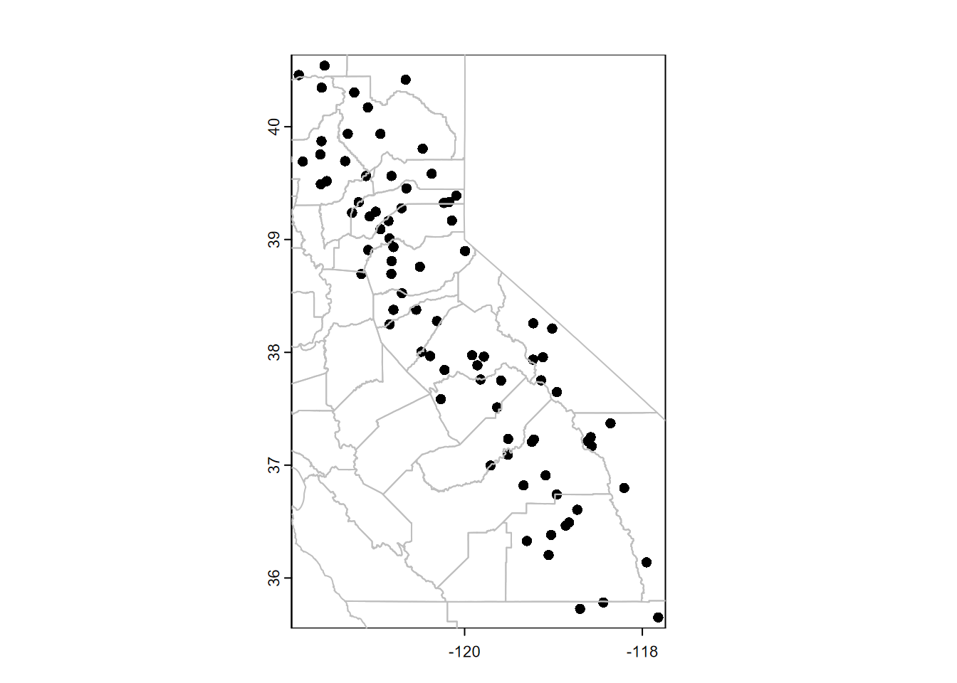 Plotting SpatVector data with base R plot system