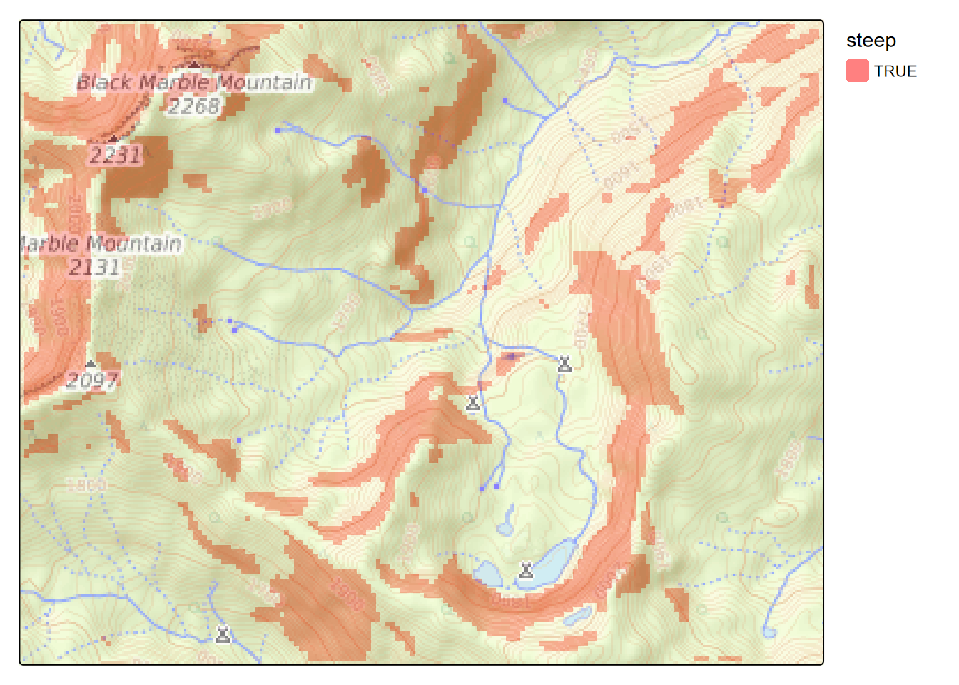 Steep Areas