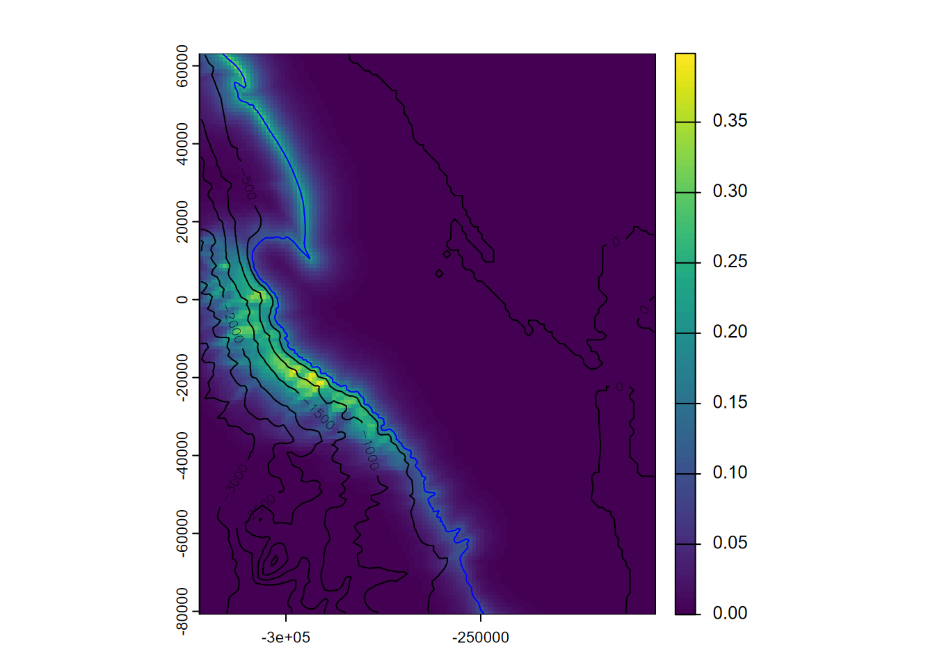 Black-footed albatross prediction, July 2006