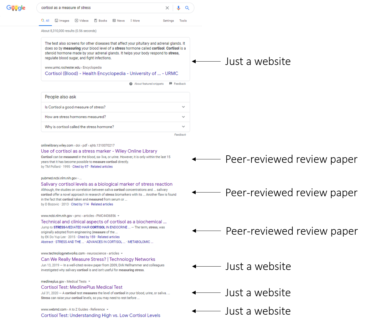 Search results from www.google.com