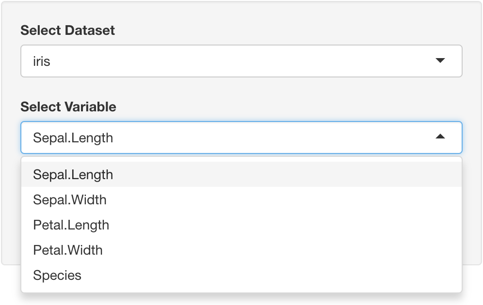 Basic Shiny Application Structure - Interface UI