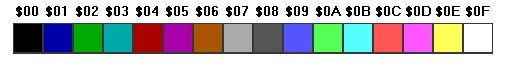 Four-bit color, from https://www.fountainware.com/EXPL/vga_color_palettes.htm