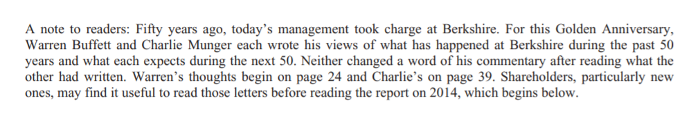 Note from 2014 letter