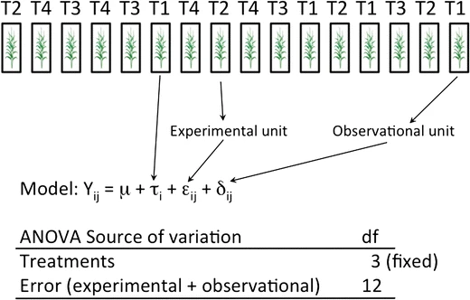 model assumption and experimental unit 2 ( 12 fig.2)