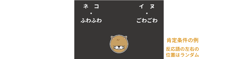 実験における刺激呈示の例