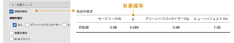 球面性検定の結果