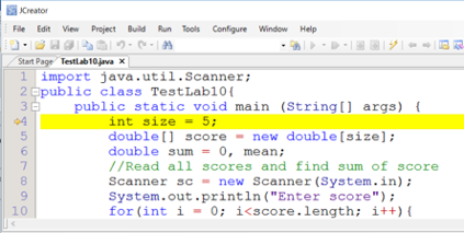 ภาพที่ 5-9 ตัวอย่างหน้าจอการดีบักโปรแกรม