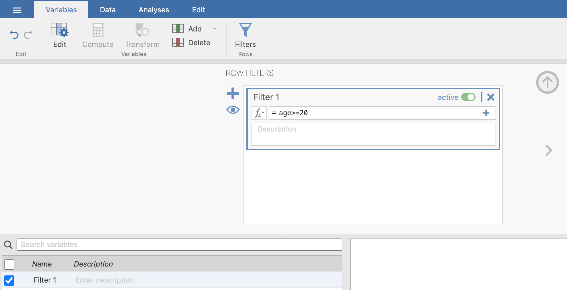 ตัวอย่างการใช้งาน filter